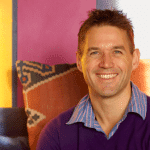 Portrait of Alistair Appleton, TV presenter, and former facilitator at Spirit Vine Retreats